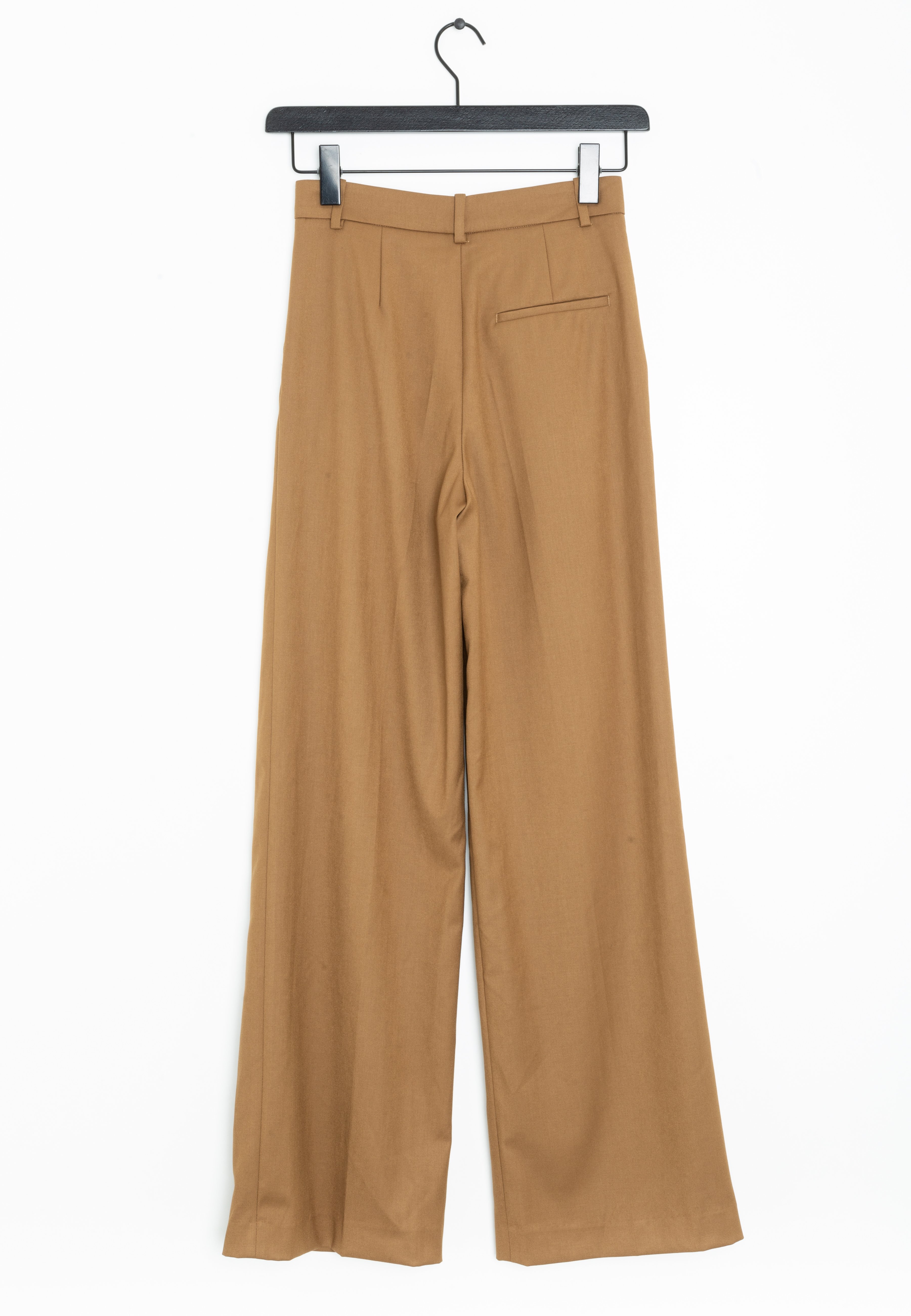 Zara Leather trousers - brown - Zalando.de