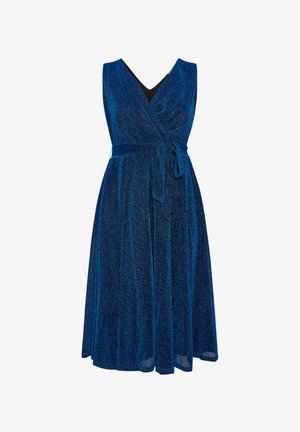 Yours Clothing WRAP SKATER - Cocktailkleid/festliches Kleid - blue