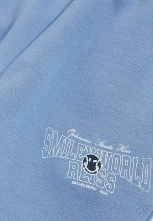 Reiss REISS SMILEYWORLD | REISS CUFFED JOGGERS UNISEX FIT - Träningsbyxor - blue