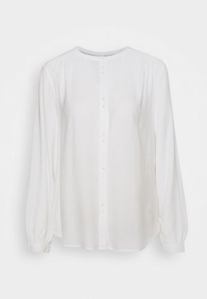 BLOUSE WITH BUTTON DETAIL - Blouse - whisper white