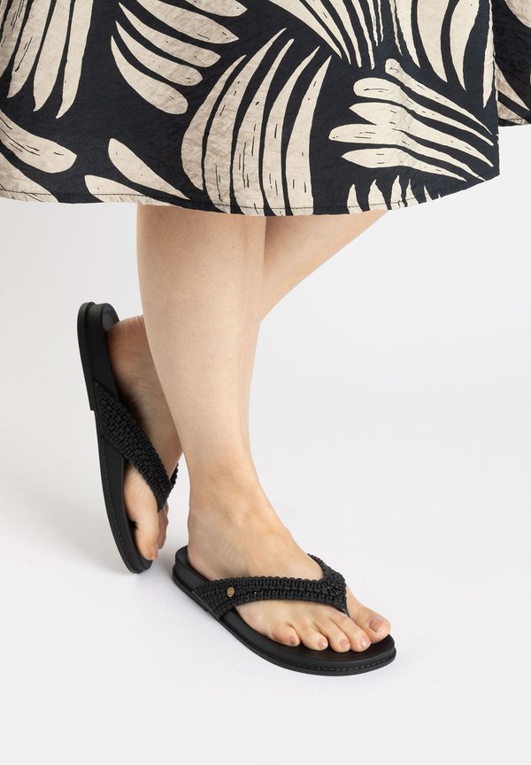 TRAMAS - Bade-Zehentrenner - schwarz