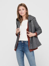 ONLY ONLNEWSEDONA LIGHT SHORT JACKET  - Nyári dzseki - dark grey melange