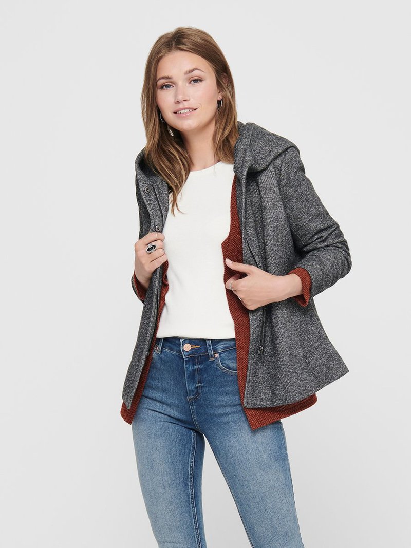 ONLY - SEDONA - Leichte Jacke - dark grey melange, Vergrößern