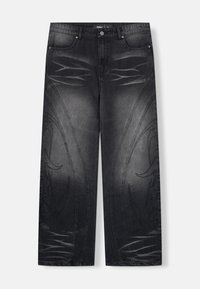CUTLINE LEG BLACK WASHED - Relaxed fit jeans - black washed