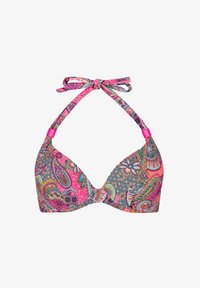 Niewybrane, wiązana góra od bikini, push-up, wzór paisley