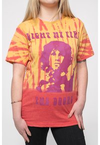 Paradiso Clothing THE DOORS LIGHT MY FIRE DYE WASH - Print T-shirt - orange