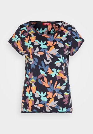 Esprit Tricou cu imprimeu - navy