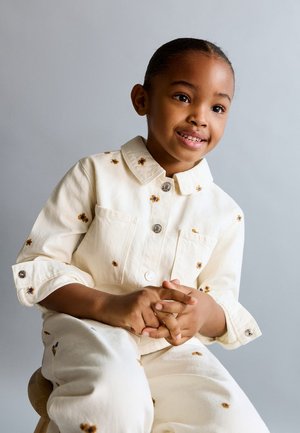 Mango Kids BABY - Mezisezónní bunda  - ecru