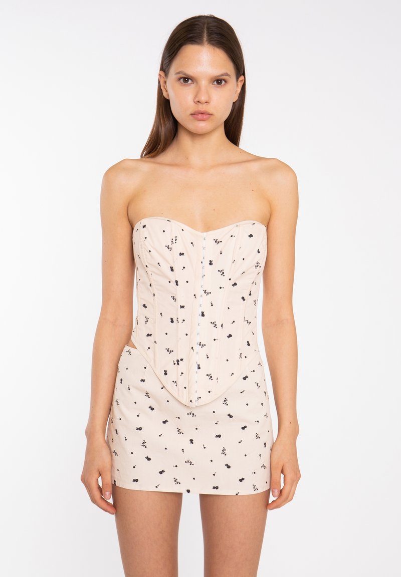 Glamorous FLOWER PRINT - Top - nude black ditsy