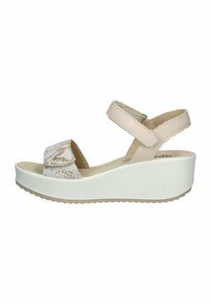 Platform sandals - platino natural