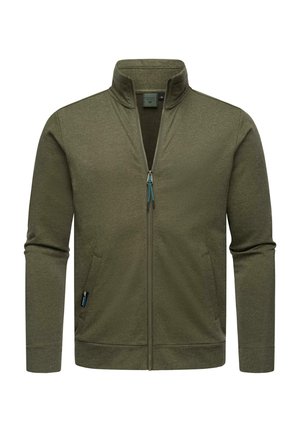 Zip-up sweatshirt - dark olive