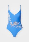 AHOY V NECK ONE PIECE - Fürdőruha - azure