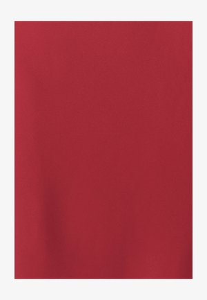 Rote Stoff mit glatter Textur und einfarbigem Design. Das Material wirkt leicht und nicht reflektierend, ohne sichtbare Muster oder Akzente.