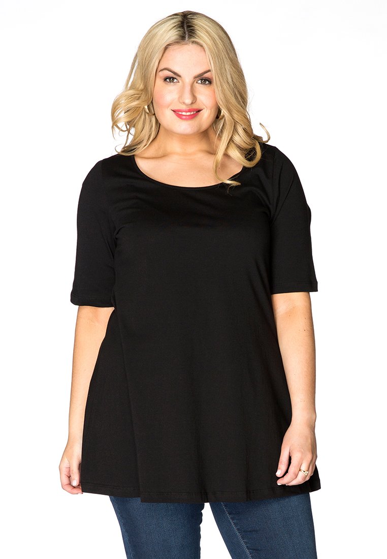 YOEK KURZARM - T-shirts basic - black