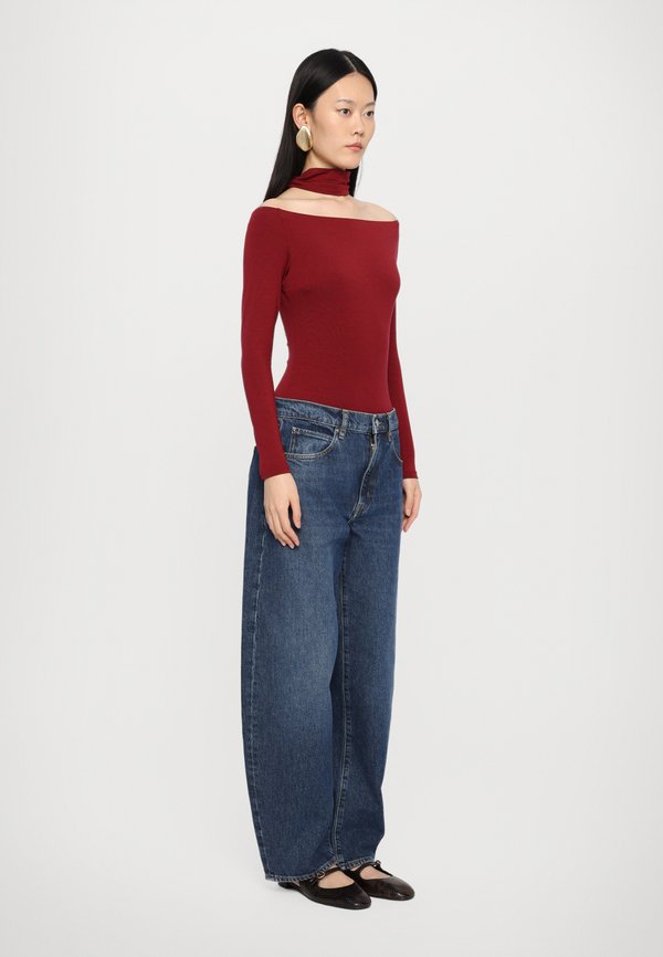 DRUNK IN LOVE BODYSUIT - Long sleeved top - burgundy4