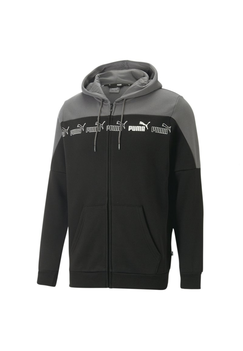 Puma - AROUND THE BLOCK - Sweatjacke - black/castlerock, Vergrößern