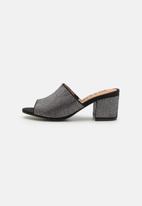 BIACATE MULE - Slip-ins med hög sula - black