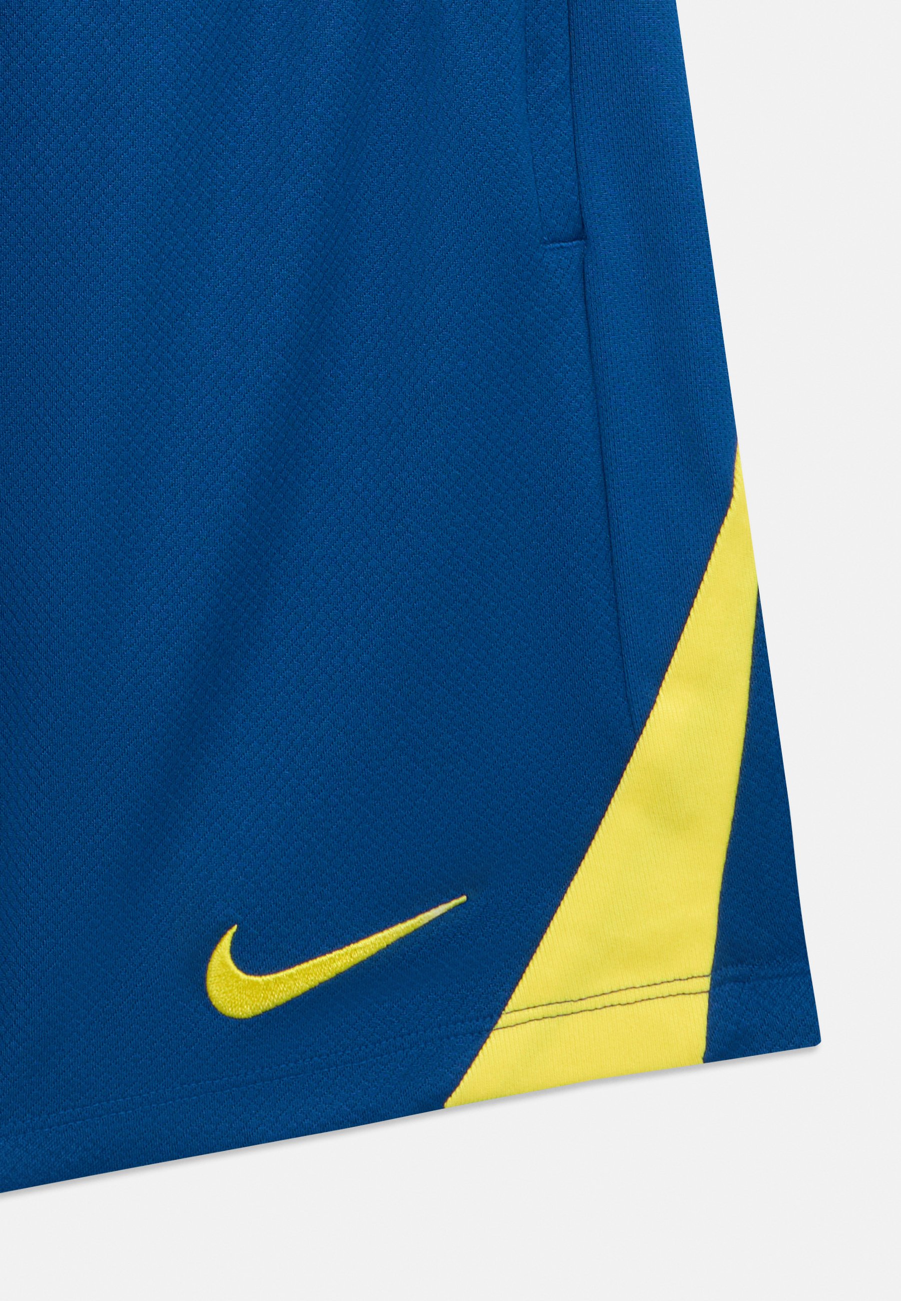 navy blue and yellow nike shorts
