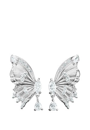 Ohrringe - silberfarben weiß