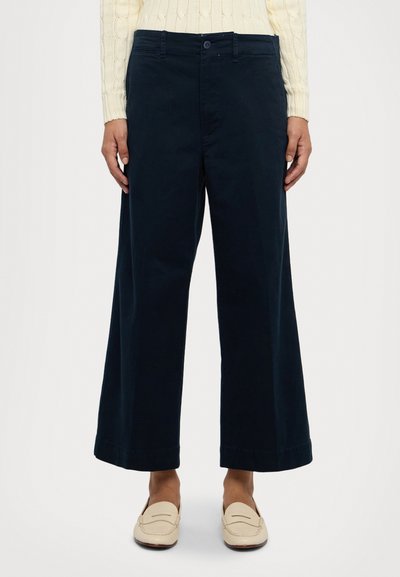 Polo Ralph Lauren TWILL WIDE LEG CROPPED PANT - Trousers - aviator navy