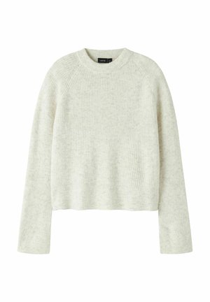 LANGARM - Stickad tröja - antique white