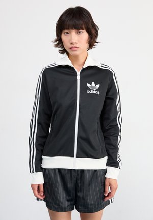 adidas Originals CLASSIC - Zip-up sweatshirt - black/white