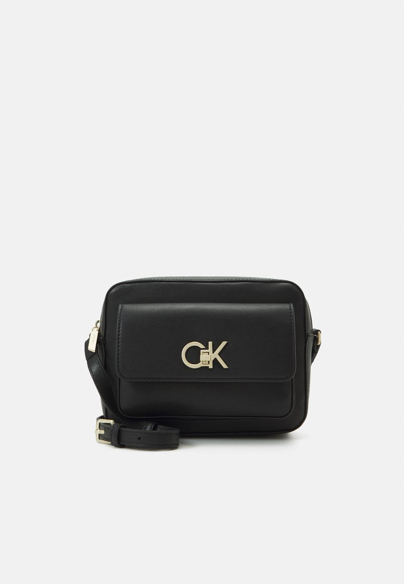 Calvin Klein RE LOCK CAMERA BAG - Borsa a tracolla - ck black