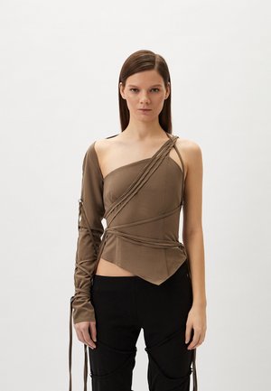 Langarmshirt - khaki
