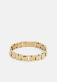 Guess FLAT CHAIN UNISEX - Zapestnica - yellow gold-coloured/black