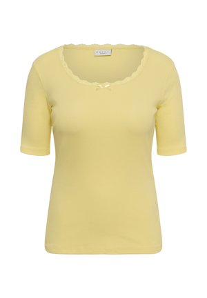 Kaffe Curve, KCBRITT - Trükipildiga T-särk - mellow yellow