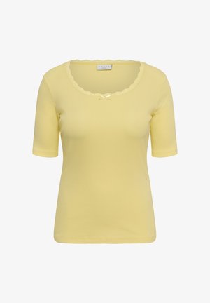 Kaffe Curve, KCBRITT - Trükipildiga T-särk - mellow yellow