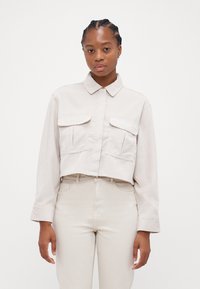 ONLY Petite - ONLMARIKE SHORT SHIRT - Overhemdblouse - pumice stone Miniatuurafbeelding 1