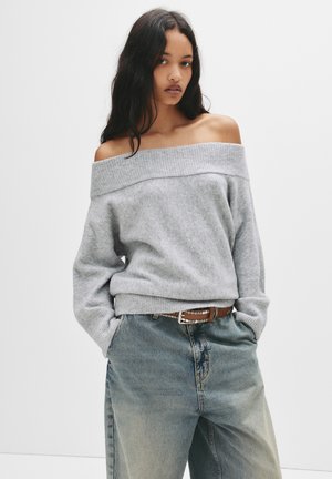 ASYMMETRIC SOFT - Neule - light grey