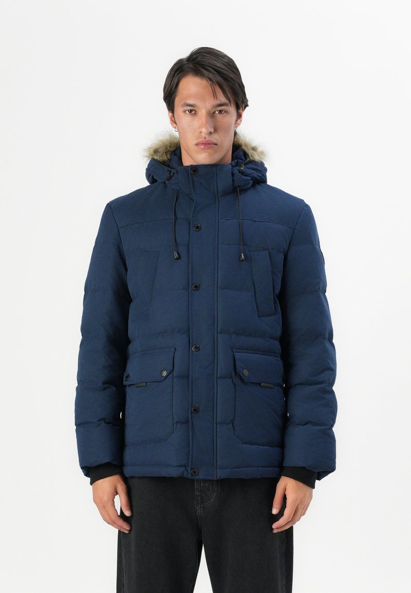 Guess Gewatteerde jas donkerblauw