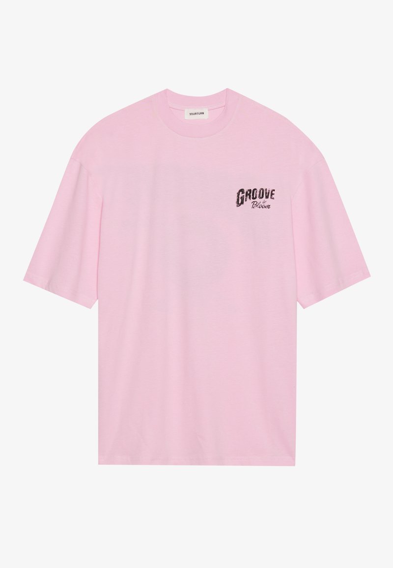 YOURTURN T-shirt print donkerroze YOURTURN T-shirt print donkerroze