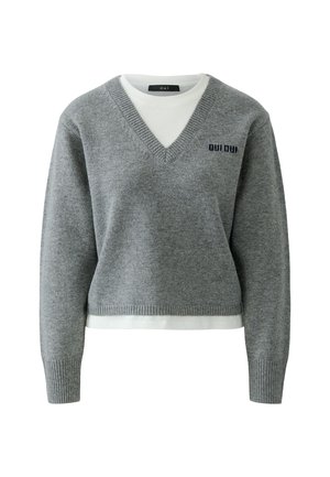 Oui, PULLOVER - Pullover - steel grey