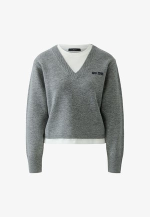 Oui, PULLOVER - Pullover - steel grey