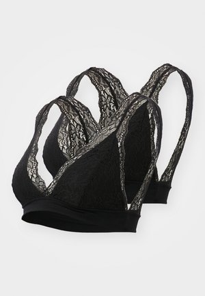 MAMALICIOUS MLADIA TESS BRA 2F 2-P - Trīsstūrveida krūšturis - black