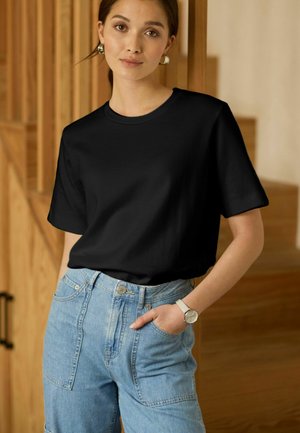 HEAVYWEIGHT SHORT SLEEVE CREW NECK - T-shirt basic - black