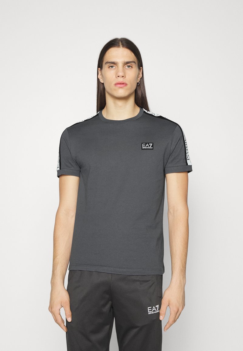 EA7 Emporio Armani T-shirt imprim - dark grey/gris fonc - ZALANDO.BE