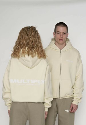 OVERSIZE  - Sweat zippé - pear sorbet