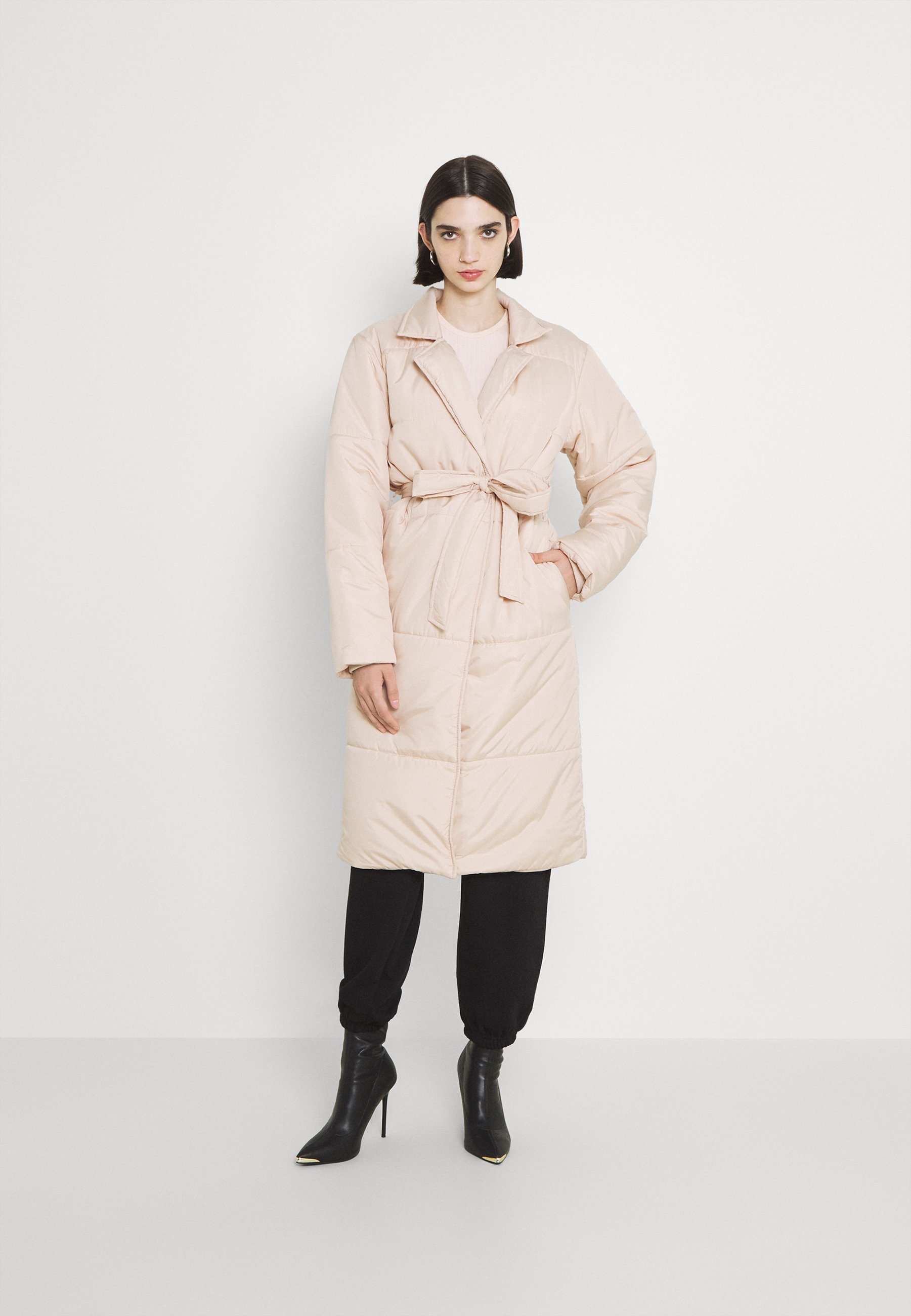 missguided belted coat
