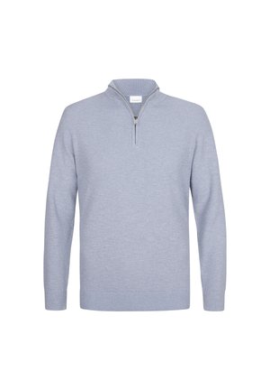 PROFUOMO THE STRUCTURE BASIC HALF ZIP - Trui - light blue