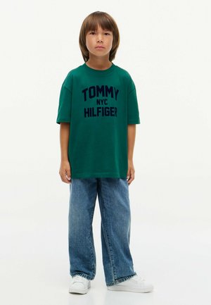 Tommy Hilfiger, TOMMY HILFIGER LOGO JERSEY CREW NECK T-SHIRT - Print T-shirt - rural green