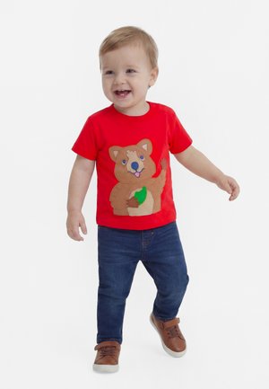 Frugi CARSEN UNISEX - T-shirt con stampa - red