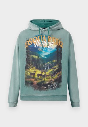 RELAX FIT HOODIE - Sudadera - forest green