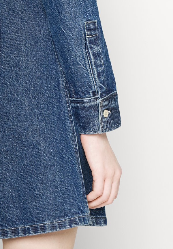 SABINE DRESS - Denim dress - mid marble4