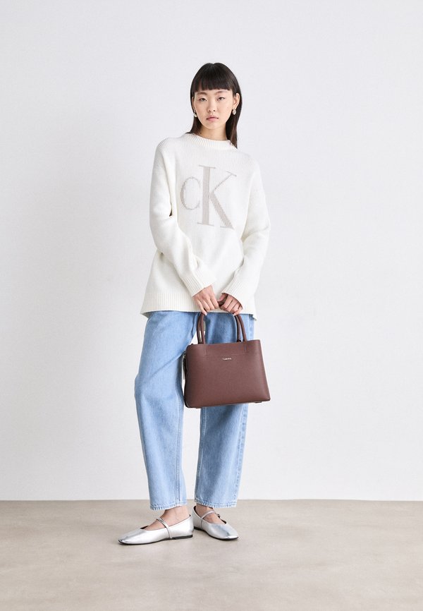 INTARSIA HIGH NECK - Jumper - ivory4