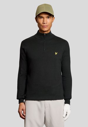 GOLF QUARTER ZIP - Pullover - jet black