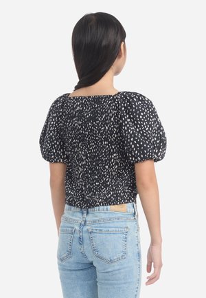 EMERSON PUFF SLEEVE TOP - Camicetta - anthracite